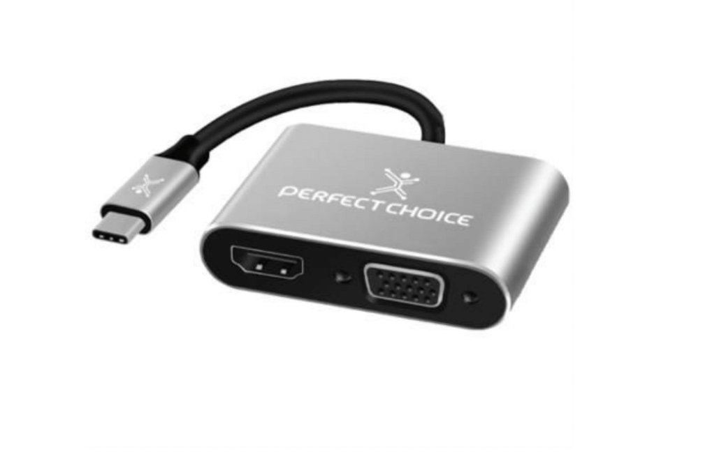ACCMST4200_full.jpg Pc-101284 Adaptador Usb Tipo C Cable Hdmi1 + Vga 4K 60Hz Plug Play | Perfect Choice - - Image 1