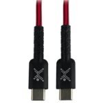 Cable Usb Tipo C Carga Rápida Para Tu Smartphone 1Mtr De Longitud Color Rojo/ Negro| Perfect Choice -