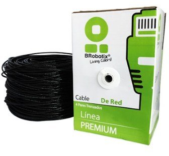 ACCRBT1750_full.jpg Bobina Upt - Cat5E, 305 M, Exterior Doble Forro, Negro, Cca, Brobotix 055305 - Image 1