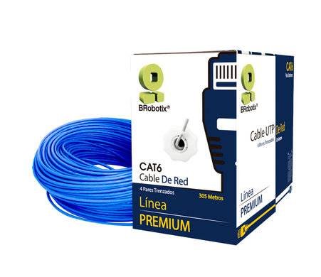 ACCRBT8240_full.jpg Bobina Utp - Cat6, 305 M, Interior, Azul, Cca, En Caja Protectora, C/Tubo Despachador, Metreada, Ideal P/Red / Cctv, Brobotix 6006795 - Image 1