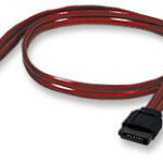 340700 Cable De Datos Sata - 7 Pines Macho A Macho, 50 Cm, Rojo