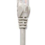 Cable De Red Utp - Cat6, .5M (1.5Ft), 100  Cobre, Contactos Chapa De Oro, Cable Patch Gris Intellinet 340427