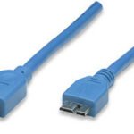 325424 Cable Para Dispositivos Usb Micro-B De Súpervelocidad; Usb 3.2 Gen 1 - A Macho/ Superspeed Micro-B Macho, 5 Gbps, 2 M, Azul
