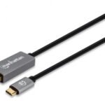 Cable Usb-C A Displayport M  Manhattan 354851 - Usb C, Displayport, 3 M, Negro