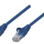Cable De Red Utp - Cat6, 1M (3Ft), 100  Cobre, Contactos Chapa De Oro, Cable Patch Azul Intellinet 342575