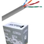 Saxxon Outp5Ecca100G- Bobina De Cable Utp Cat5E/ 100 Metros/ Cca/ Color Gris/ Uso Interior/ Cert Iso9001/ Ul 444/ Rosh/ Ansi/ Tia/ Ei-568B -