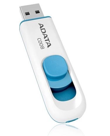 MEMDAT2630_1_full.jpg Memoria Usb Adata C008 - Color Blanco, 16 Gb, Usb 2.0 - Image 1