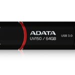 Memoria Usb Adata Uv150 - Negro, 64 Gb, Usb 3.2 (Retrocompatible Con 3.0 Y 2.0), 100 Mb/S