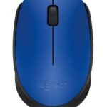 Mouse Logitech M170 - Negro Con Detalles En Azul, 3 Botones, Rf Inalámbrico