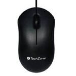 Mouse Alámbrico Initially Techzone - 1000 Dpi'S, 3 Botones, Longitud De Cable De 1.2 M. Conexión Usb, 1 Año De Garantía.