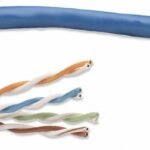 Bobina De Cable De Red Utp - Solida, 362344, Aluminio Con Recubrimiento De Cobre (Cca), 305M, Cat 5E, Color Azul, 4 Pares, 24Awg