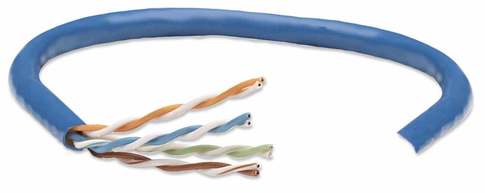 RCKACC1200_1_full.jpg Bobina De Cable De Red Utp - Solida, 362344, Aluminio Con Recubrimiento De Cobre (Cca), 305M, Cat 5E, Color Azul, 4 Pares, 24Awg - Image 1