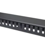 716062 Organizador De Cable Para Montaje En Rack De 19 Pulgadas - 2Unidades Con Cubierta, Negro.Diseñado Para Instalación En Rack De 19"