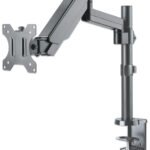 Soporte Universal De Pared Para Monitor Manhattan Con Pistón A Gas - Soporta Un Monitor De 17 Pulgadas A 32 Pulgadas