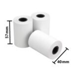 Rollo De Papel Nextep Térmico Ne-528 57X40 Mm C/10 Piezas Gramage 55 Y  Largo 14M+5  Impresión Color Negro -