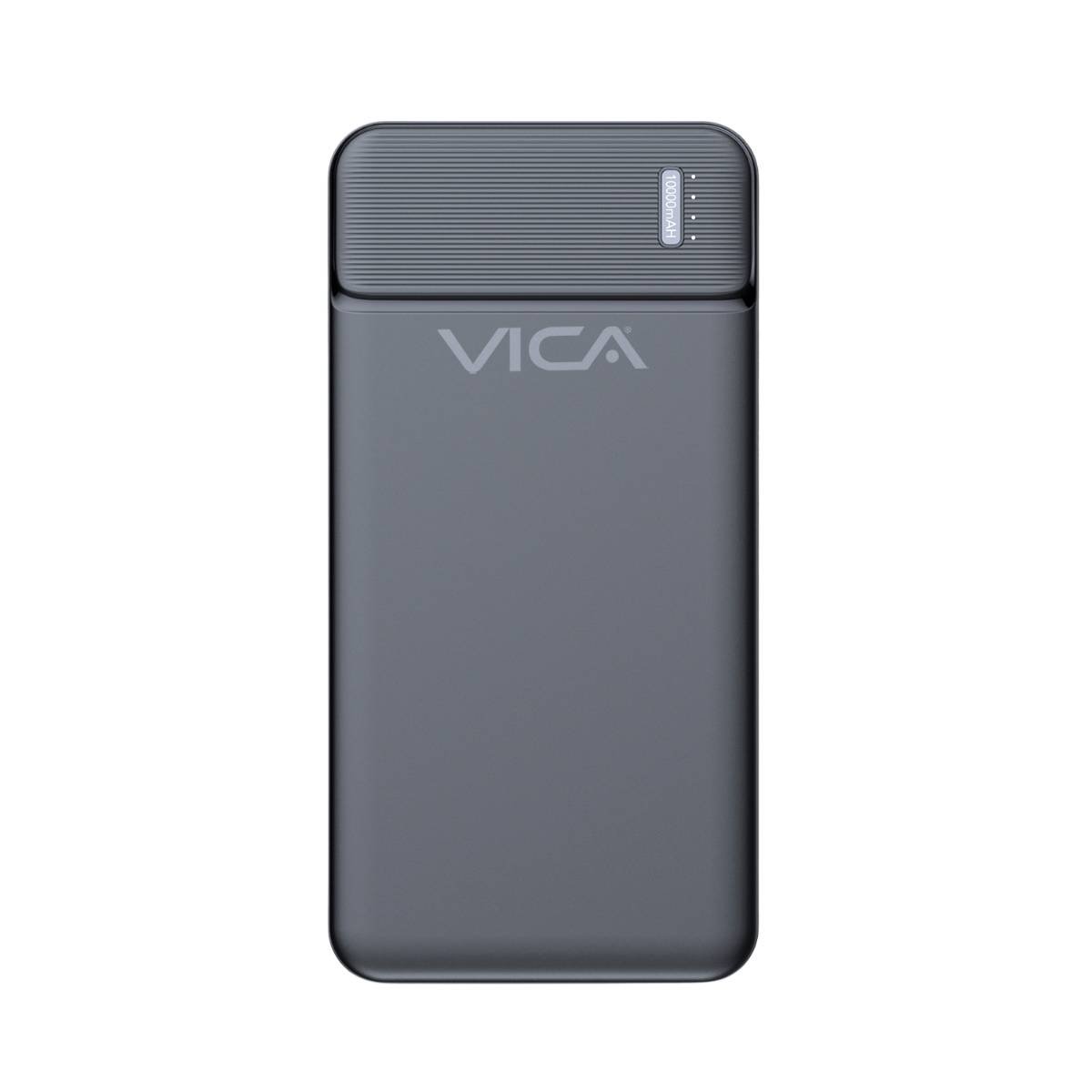 BATVIC110_2_full.jpg Power Bank Vica 10000 Mah - Puerto Usb 2.0, Puerto Tipo C, Puerto Micro Us/ Bateria De Polimero De Litio De Carga Rapida - Image 1