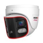 Cámara Domo Panorámica Ip 8 Mp - Lente 2.8Mm (180°), De Dia Detecta Hasta 20 Mts, Ir Hasta 20 Mts, Led Híbrido, Dda2, Microfono Incorporado, Wdr, Ip67