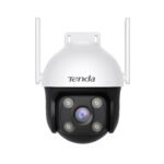 Cámara De Vigilancia Para Exteriores De Alto Rendimiento Tenda Ch7 - Integra Cobertura Visual De 360°, Visión Nocturna A Color Y Detección De Personas.