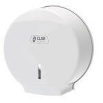 Dispensador De Papel Higiénico Maxi Innova Color Blanco Para Rollo Industrial 400Mm Máx -
