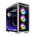 Gabinete Xpg Battlecruiser Rgb White  Rgb Sync  Cristal Templado  E-Atx - Color Blanco -