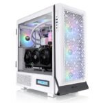 Gabinete Thermaltake Ceres 500 Tg Argb Snow Mid Tower - Atx/E-Atx/Micro Atx/Mini-Itx, Usb 3.0, Sin Fuente, 4 Ventiladores Instalados Argb