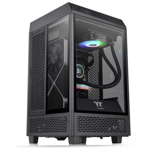 GABTMK2540_full.jpg Gabinete Thermaltake Tower 100 Negro Mini Tower - Mini-Tower, Mini-Itx, Usb 3.0, Sin Fuente - Image 1